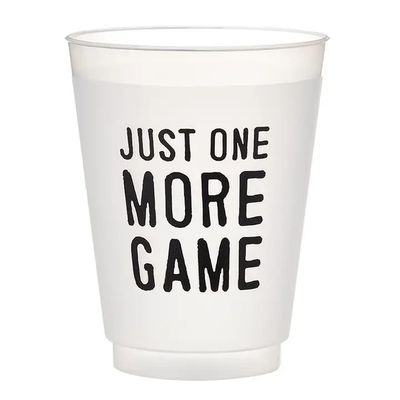 Just One More Game - Set of 8 Frosted cups