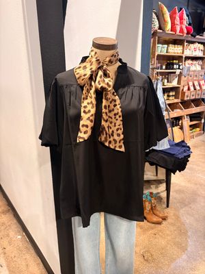 Silk Chiffon Animal Print Silk Scarf