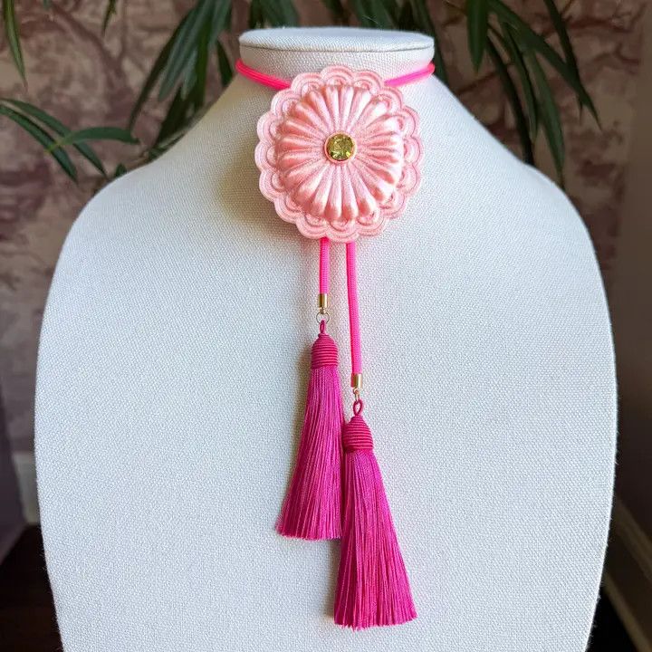 Concho Bolo Sugar Pink with Neon Pink &amp; Fuchsia