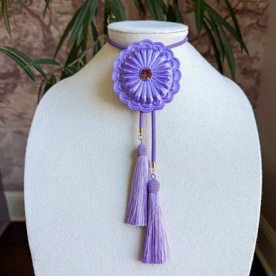 Concho Bolo Sugar Purple with Lavender &amp; Lavender