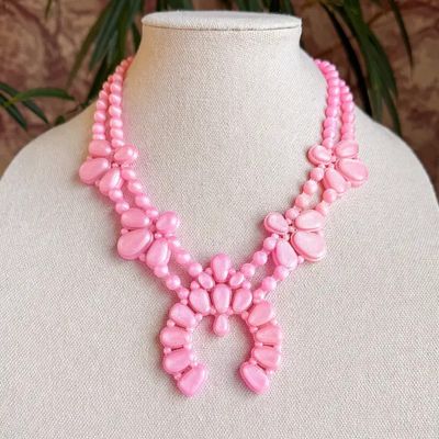 Night Bloom Necklace in Strawberry Kiss