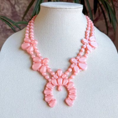Night Bloom Necklace in Pale Pink Stardust