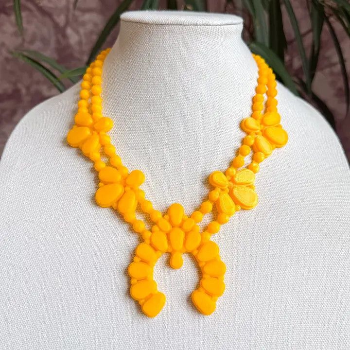 Night Bloom Necklace in Sunflower Yellow