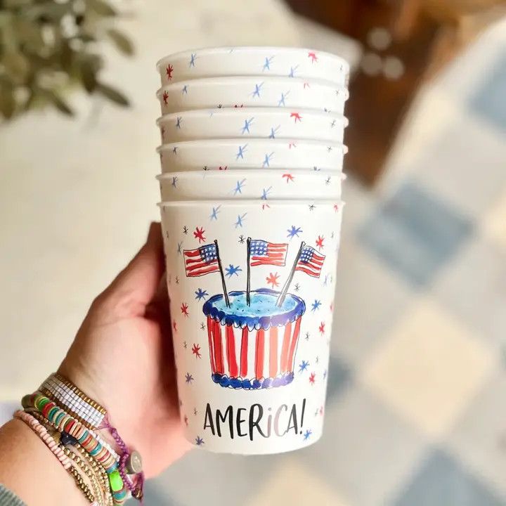 HBD America Reusable Cups - 6ct
