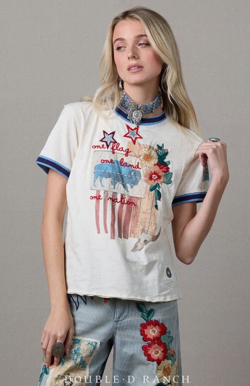 Tee, American Tapestry, Color: String, Size: M
