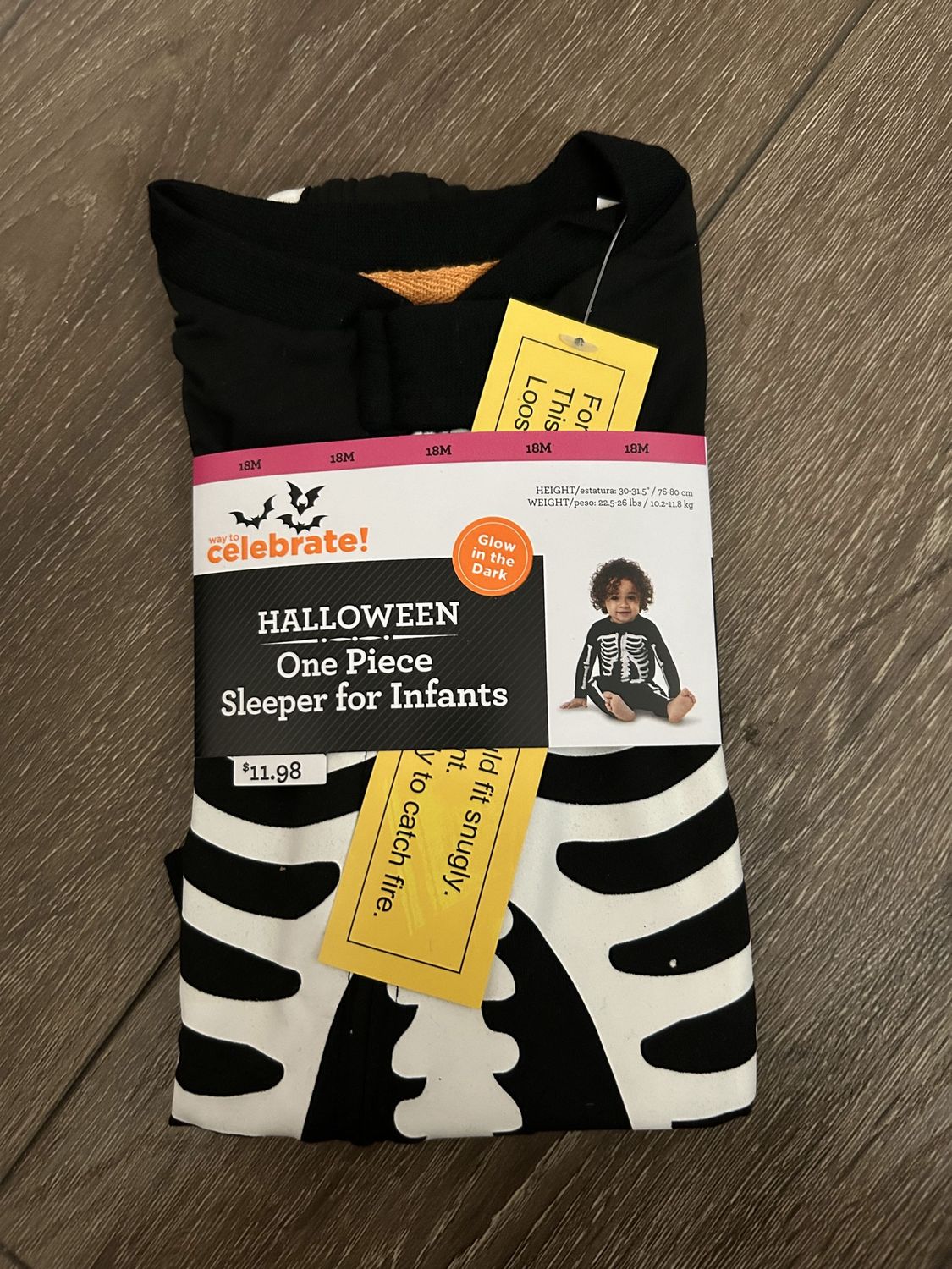 Infant Halloween Pj Sleeper 18 Months