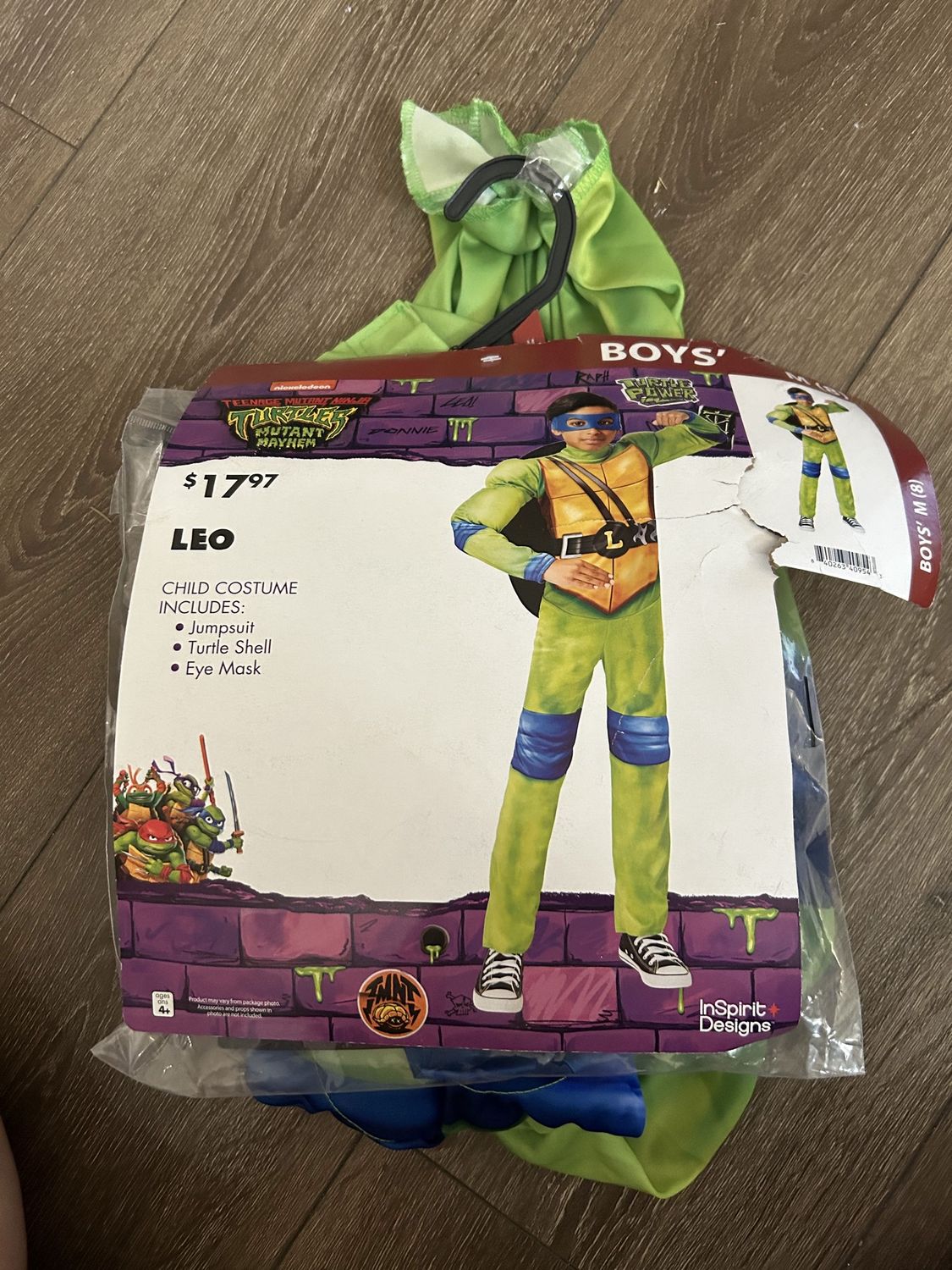 Tmnt Leo Costume Boys Small 6/7