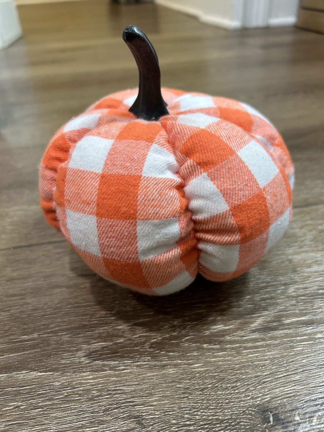 Fabric Pumpkin orange and white
