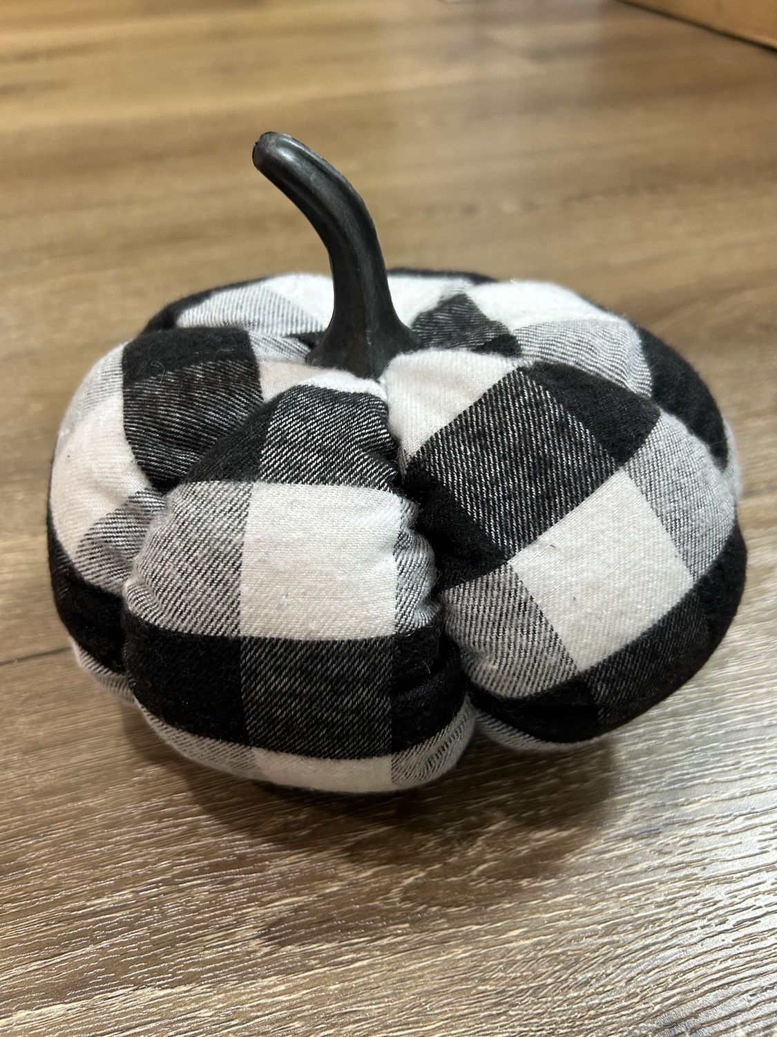 Fabric Pumpkin Black and White