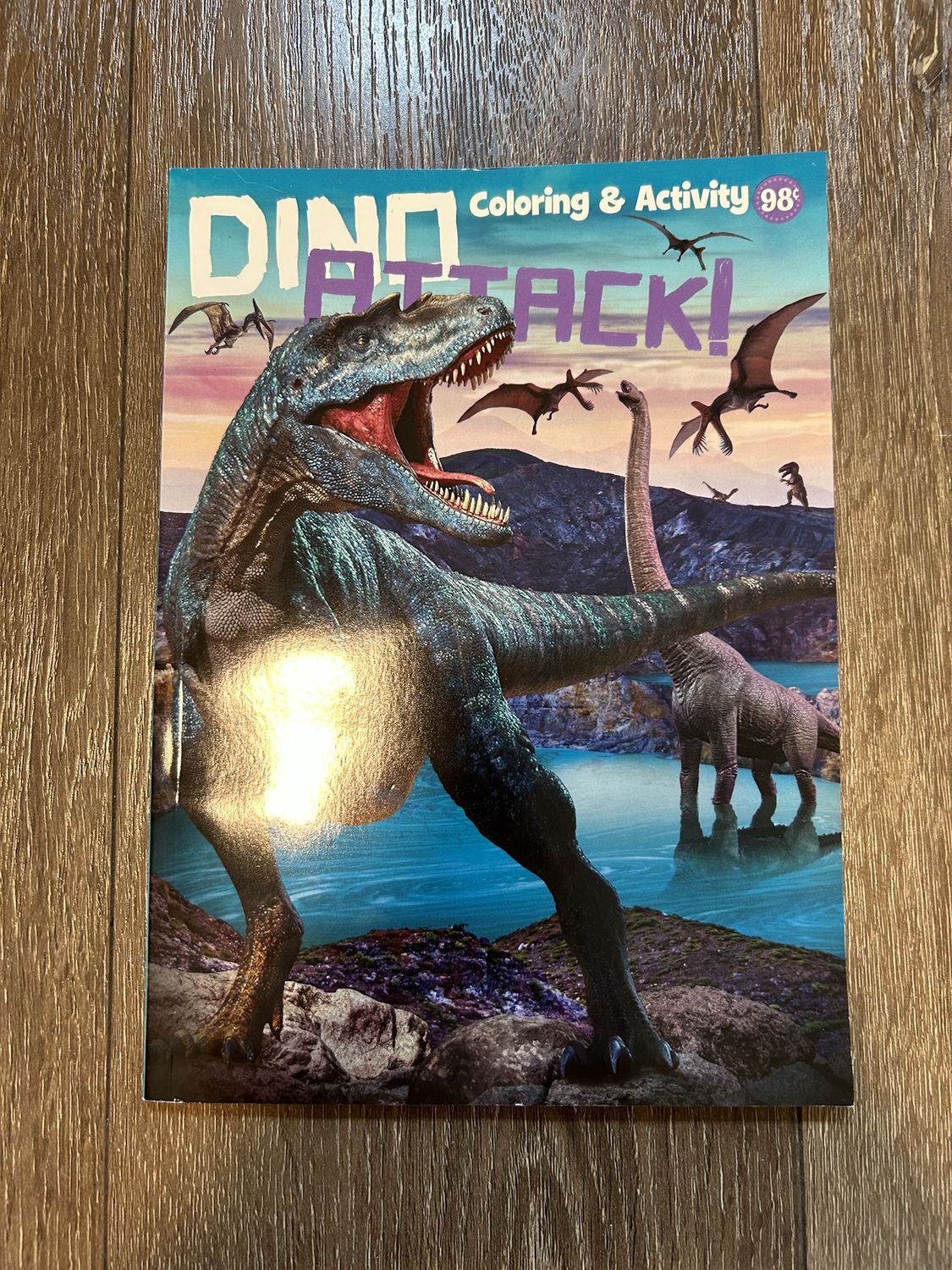 Dino Attack Coloring Book