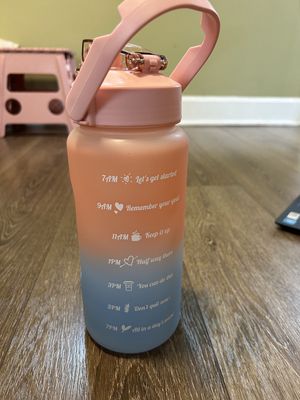 Pink and Blue Time Water Bottles