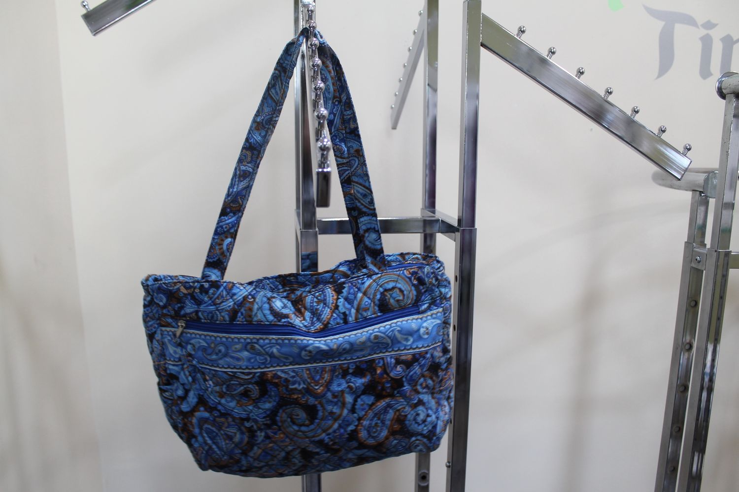 Blue Knock off vera bradley Purse