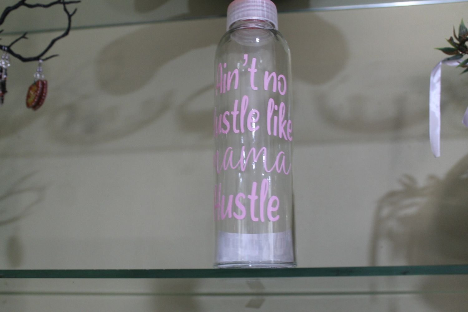 Light pink mama glass cup