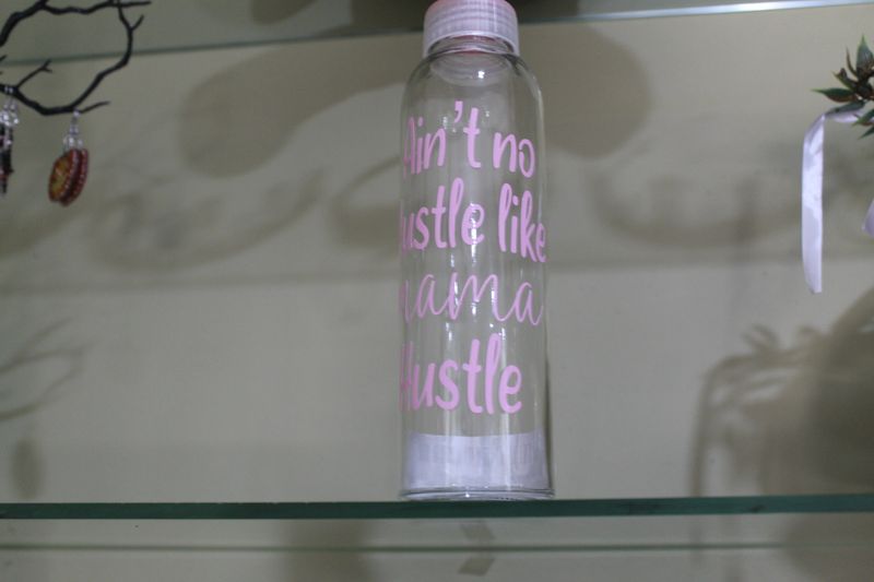 Light pink mama glass cup