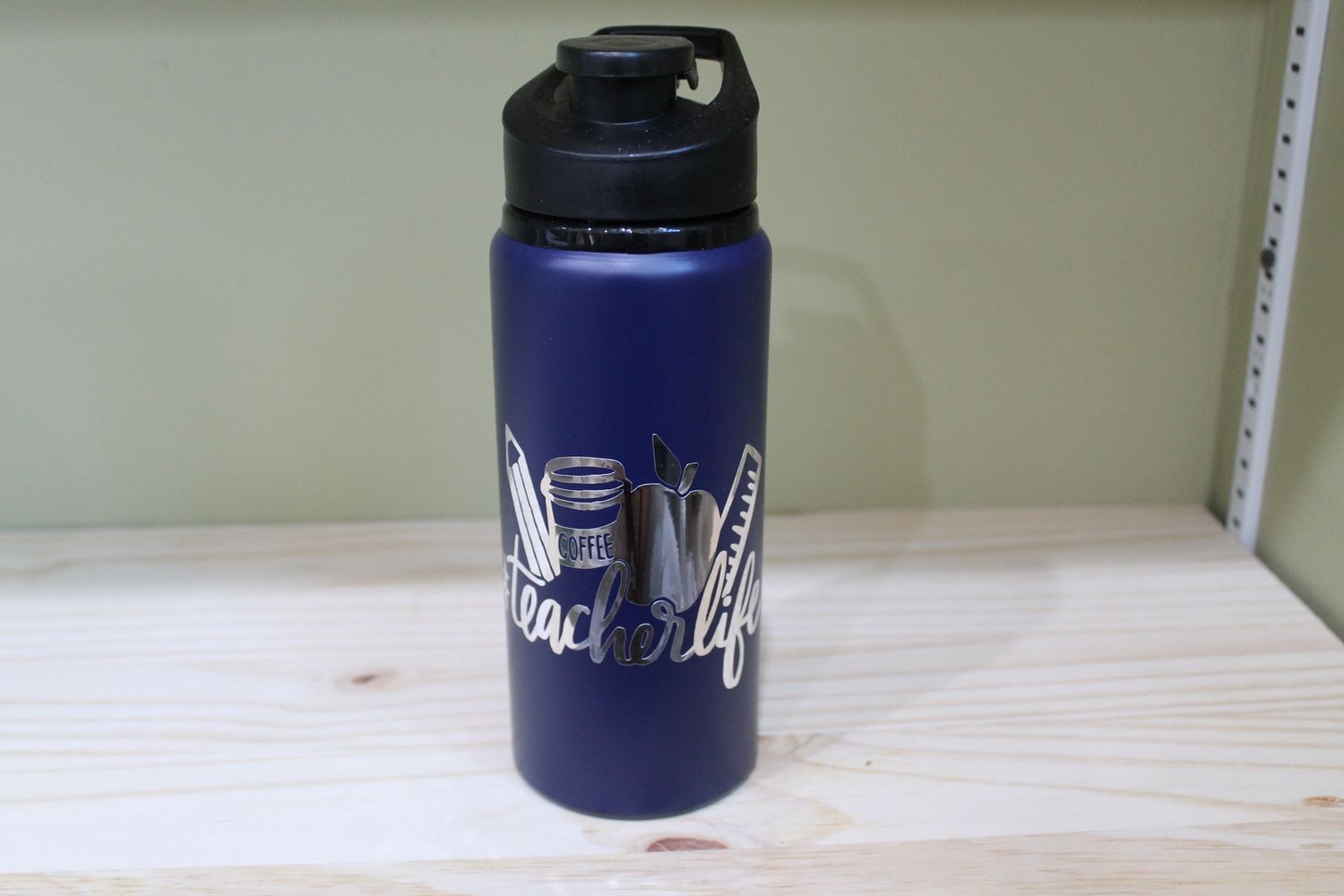 Teachers blue insulated cup