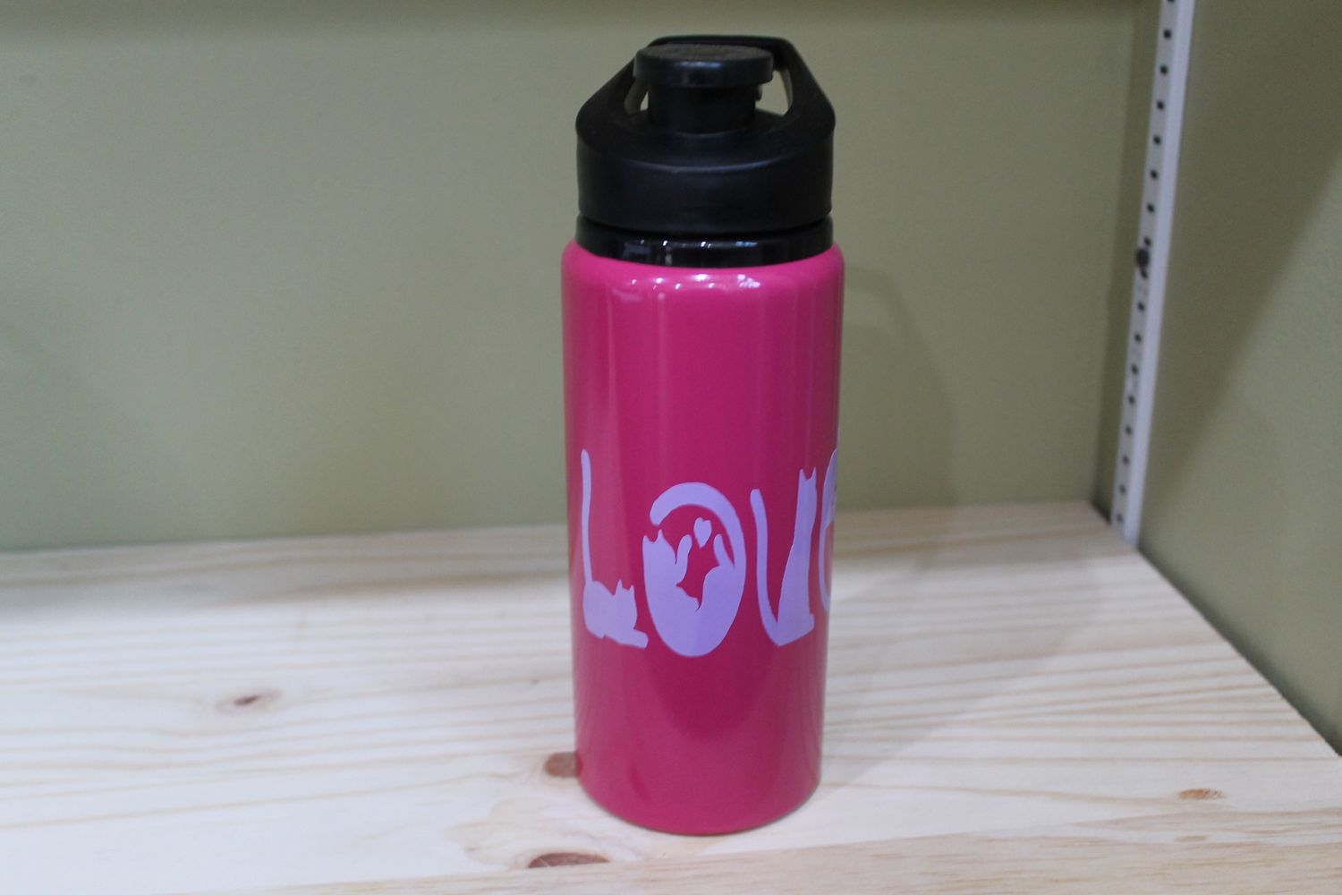 Cat love pink insulated cup
