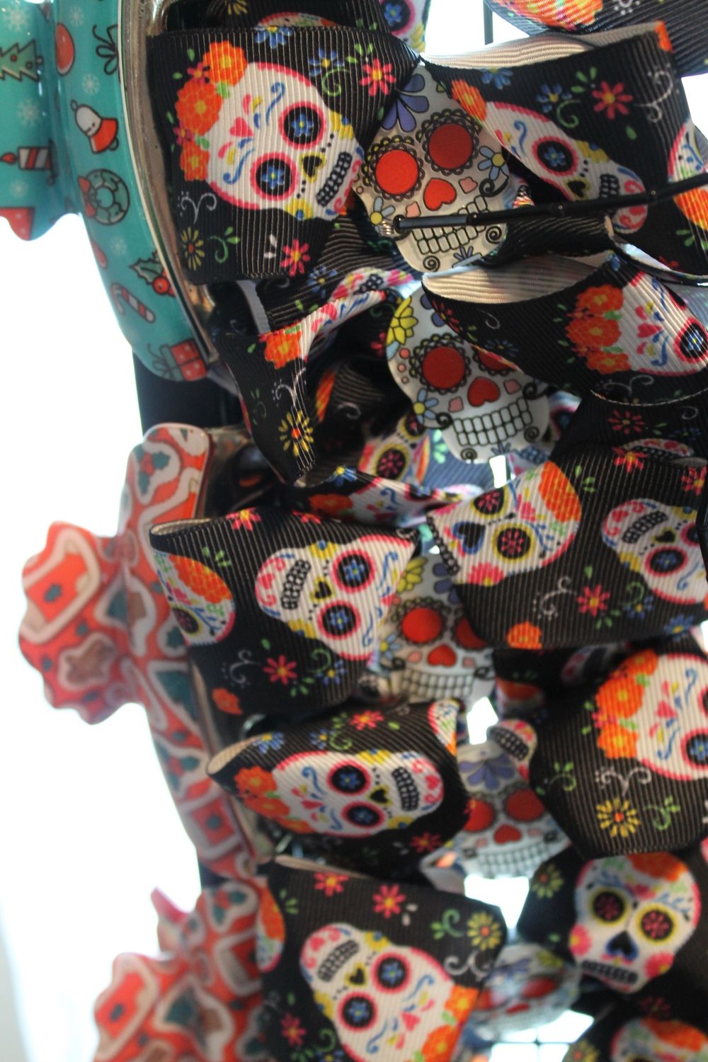 Black Skull Bows