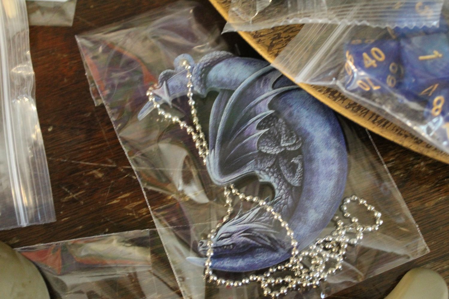 Dragon Necklace Half Moon