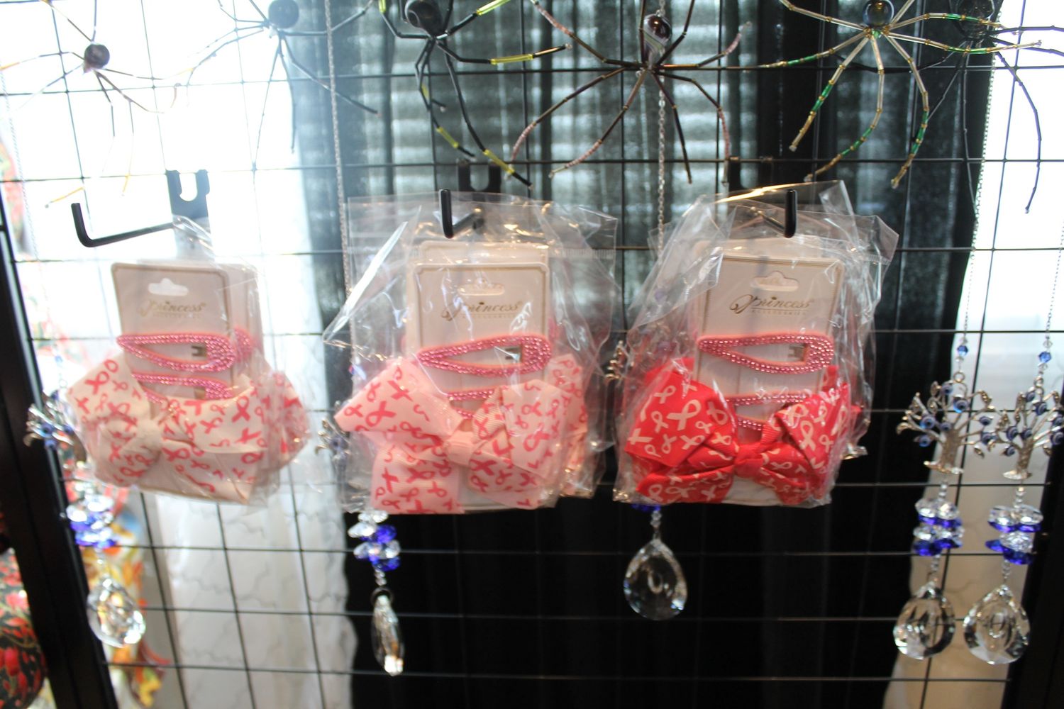 Dark Pink Breast Cancer Bows