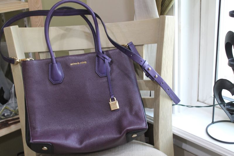 Purple Michael Kors purse