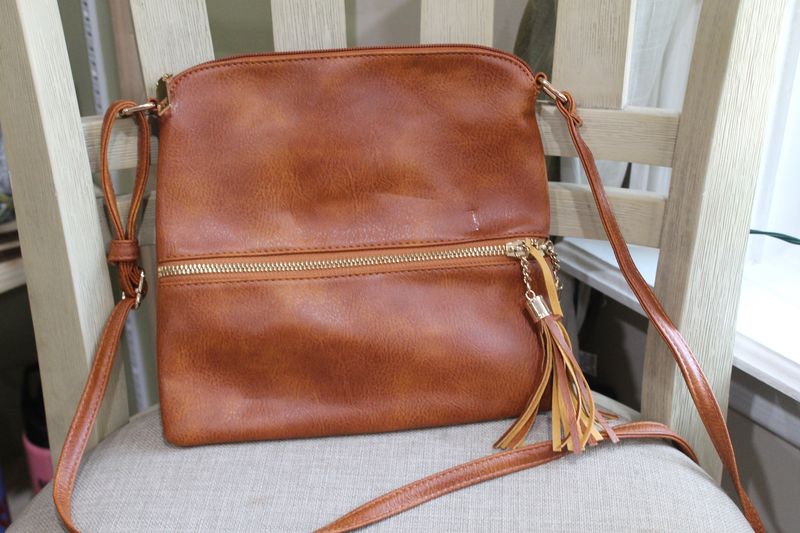 Brown handgun purse
