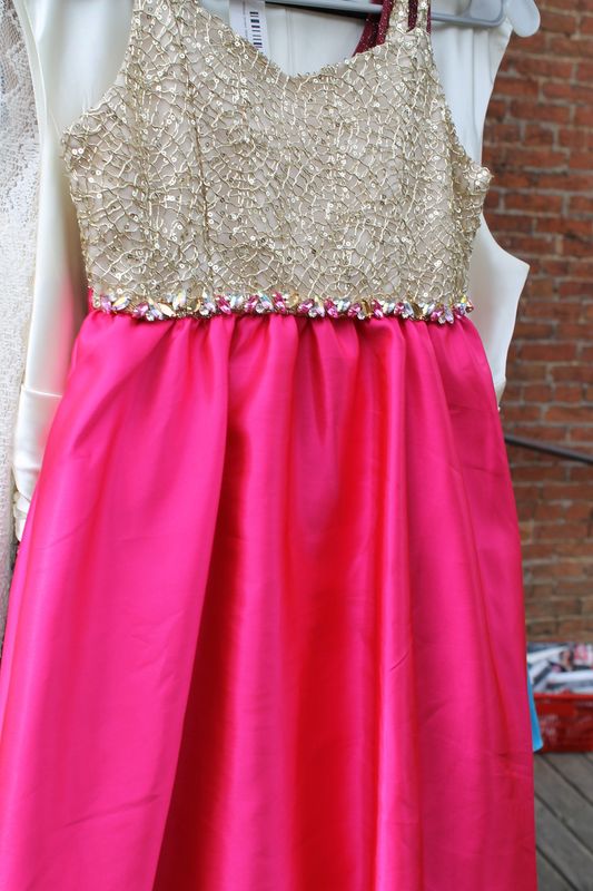 Rare editions  size 10 pink and silver dress