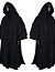 Medieval Cloak Black