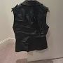 max studio leather vest women&#39;s size LG