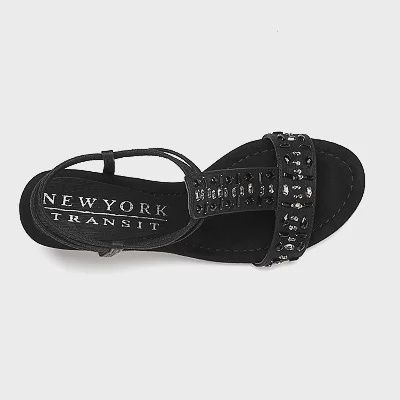 black wedges new York transit size 8