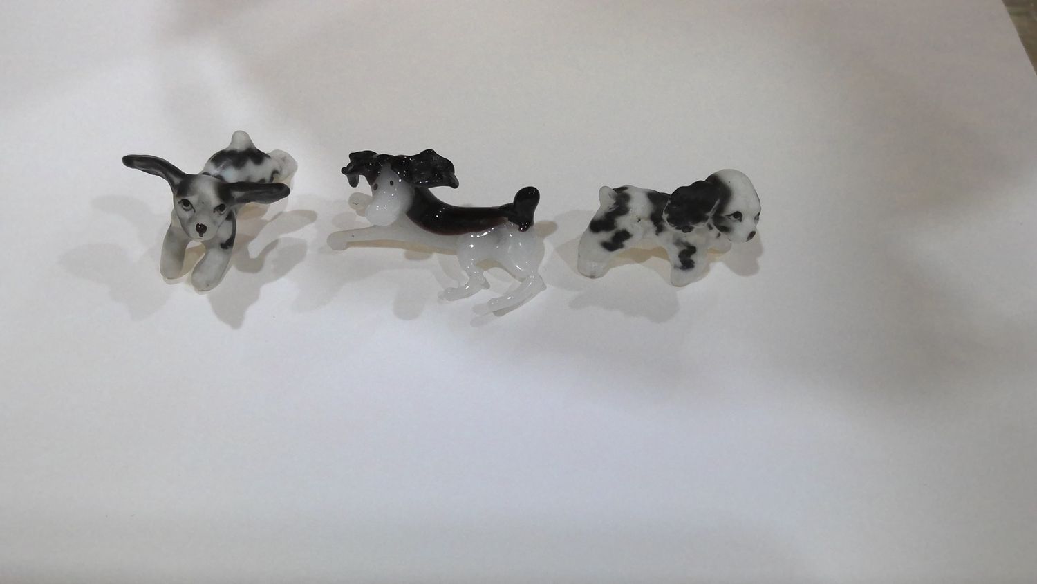 Vintage set of 3 dog figurines