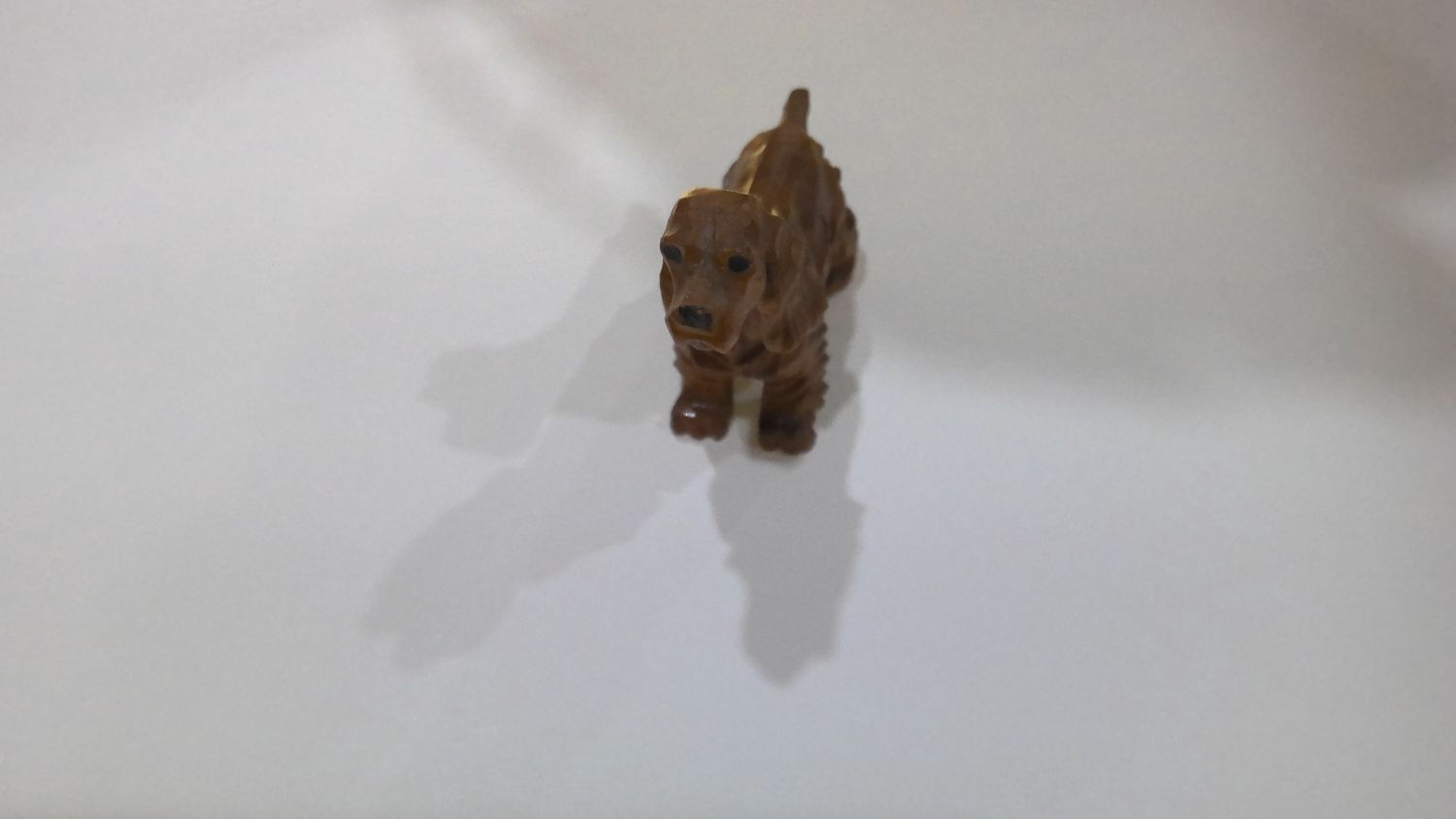 wooden antique Hand carved dog figure