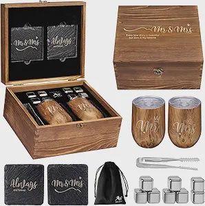 Mr. &amp; Mrs. Bridal Romantic Wedding Gift Set
