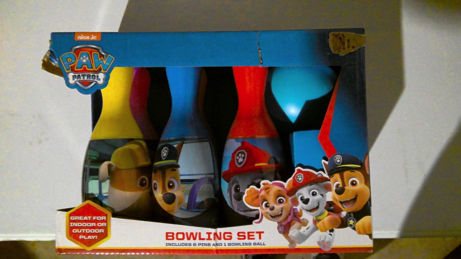 paw patrol bowling set