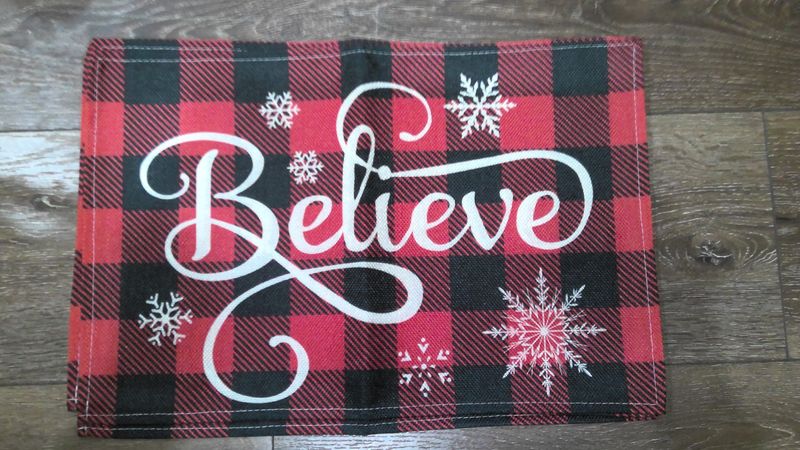 Believe table placemats set of 4