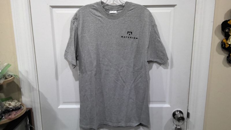 materion grey tshirt size large