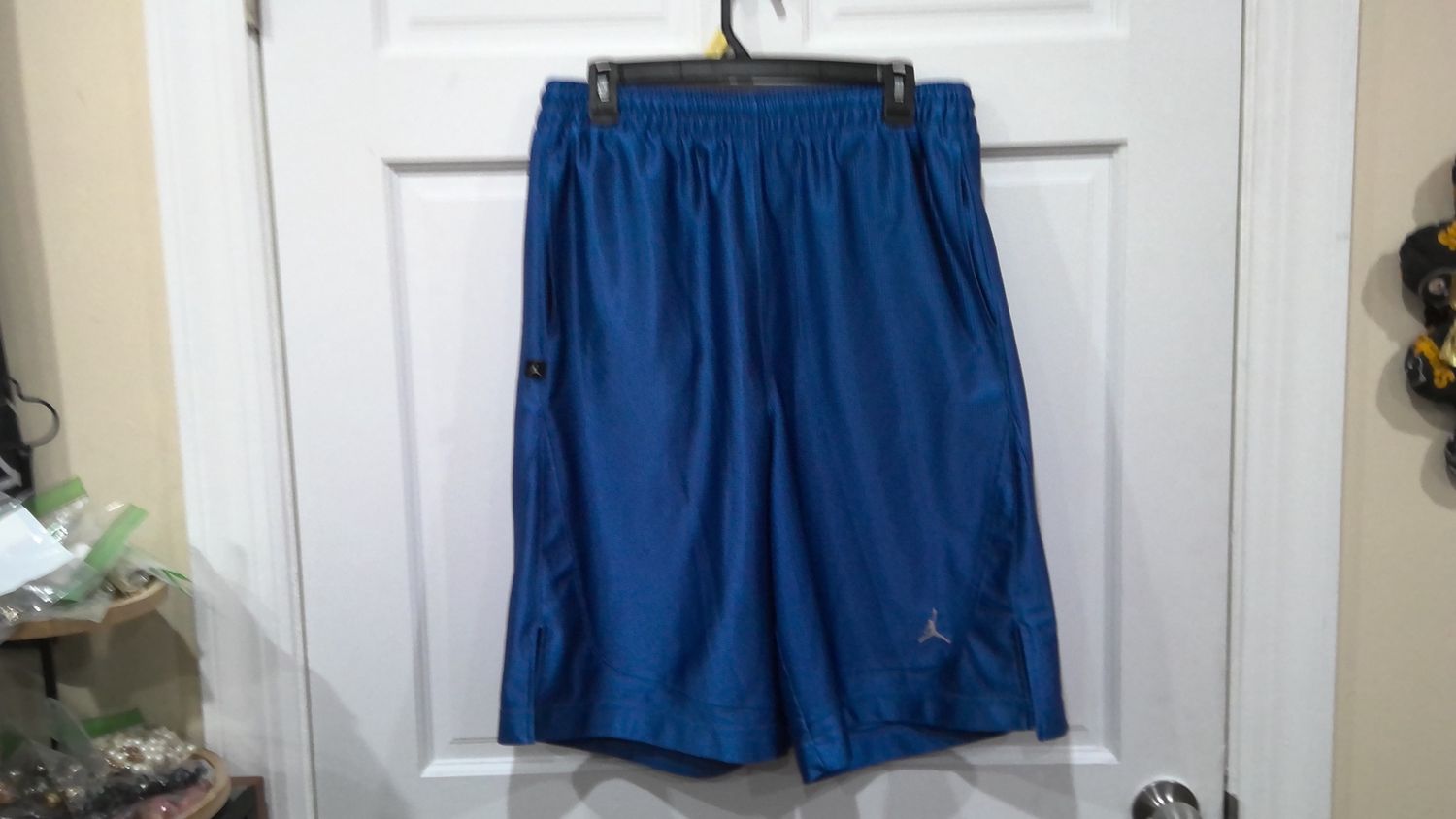 Jordan shorts royal blue and black size med