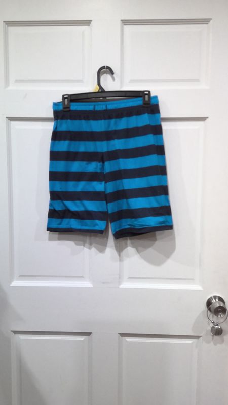 Cat and Jack black and blue striped pj shorts xl