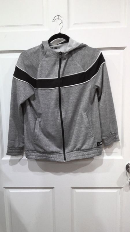 msx Grey zip up large