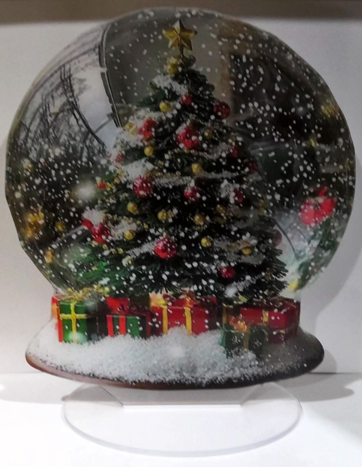 2 Dimensional Christmas Snow Globe