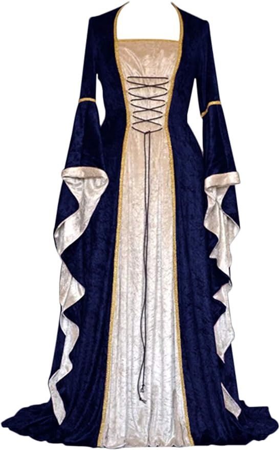 Yeaxlud Womens Renaissance/Medieval Costume Dress - Size 3X