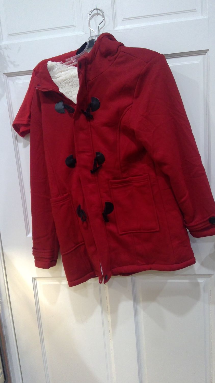 Red ladies winter coat size small