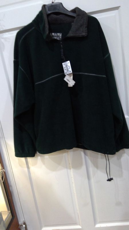 stat green and grey zip up mens size xl