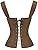 Charmian Womens Renaissance Lace Up Vintage Bone Corset