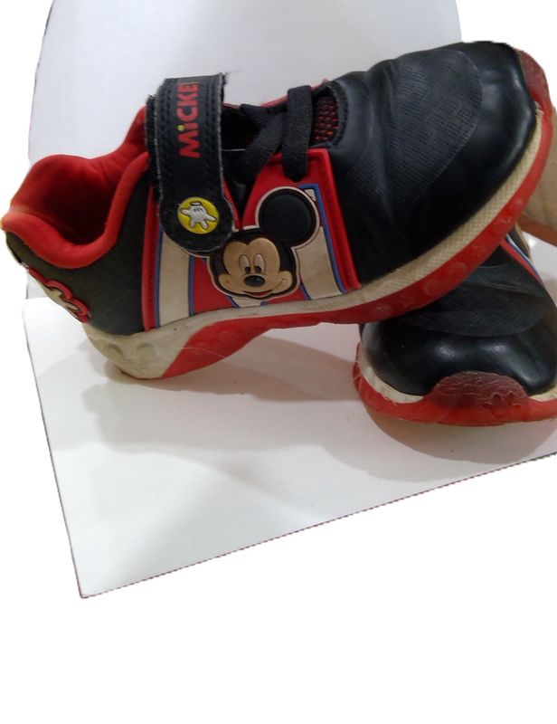 Mickey mouse sneakers boys  size 12