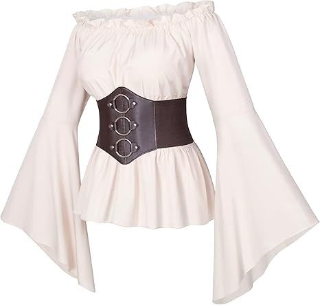 Irtysh Women&#39;s Renaissance Victorian Peasant Shirt Size XXL