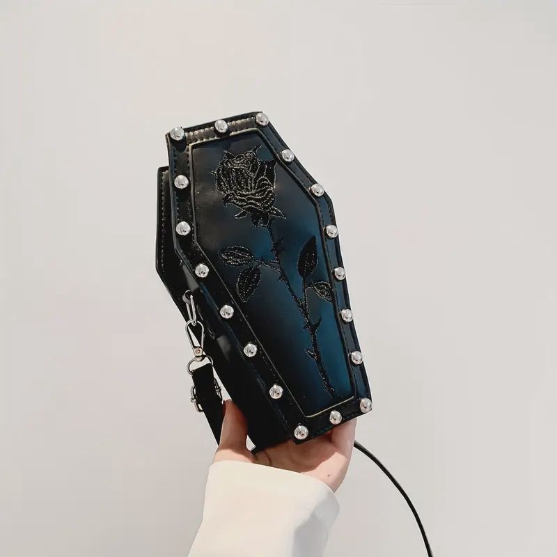 Coffin Shaped Purse Black