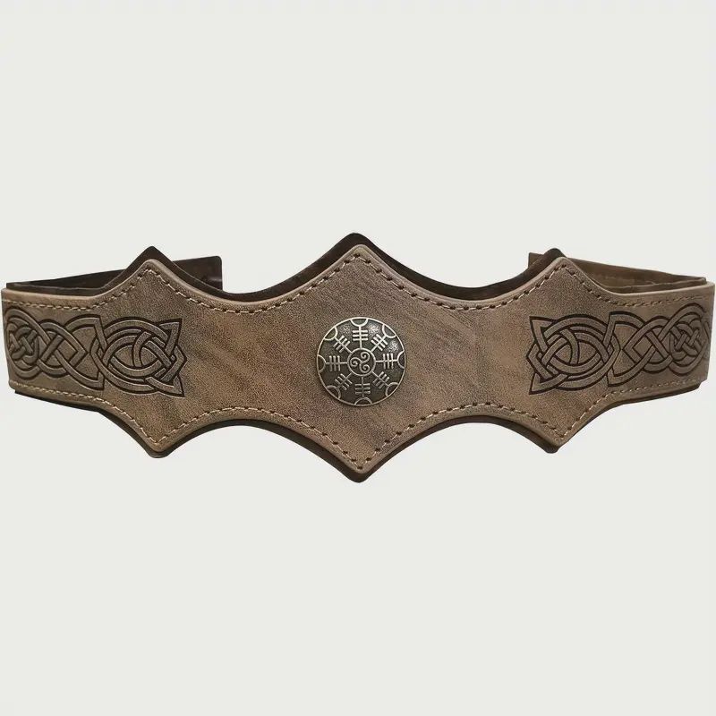 Medieval Men&#39;s Adjustable Headband- Khaki