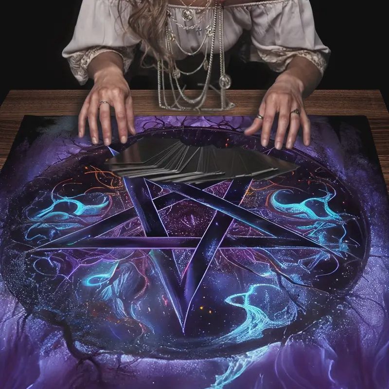 Star Pattern Tarot Or Alter Tablecloth