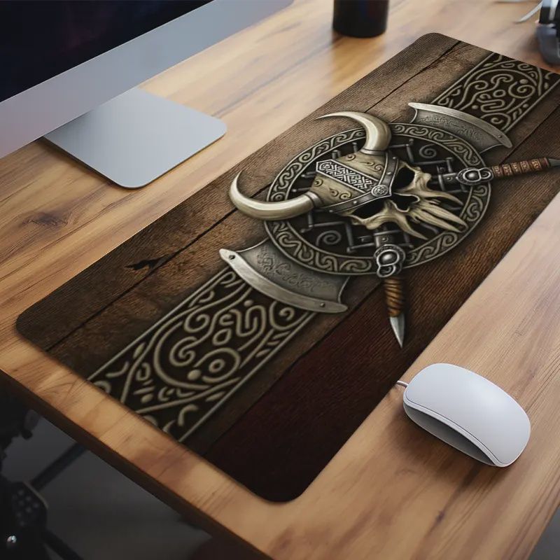 Medieval Viking Style Desk Accessories Large Gaming Mouse Pads