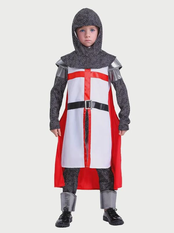Medieval Templar Knight Outfit Cosplay Size Large Boys